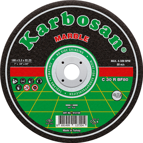 KARBOSAN 230X3 SC KESİCİ MERMER BOMBELİ (912750)